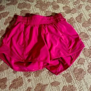 Very cute pink lululemon shorts brand new size 5